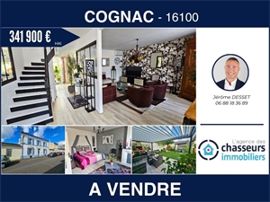 maison de ville à la vente -   16100  COGNAC, surface 139 m2 vente maison de ville - UBI443198417